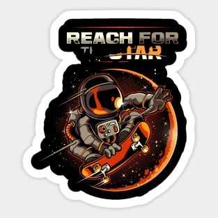 reach for the star Sticker